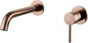 Mexen Alma bateria umywalkowa podtynkowa, różowe złoto - 75015-60