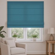 Roleta rzymska na wymiar Otto turkusowa półmatowy welur - do 200 cm