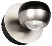 Kinkiet LED w czarno-srebrnym kolorze Orbit – Trio Select