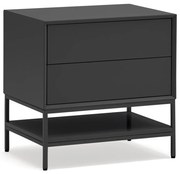 Czarna szafka nocna Platt – Teulat