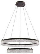 LED lampa wisząca na przewodzie FROZI LED/38W/230V śr. 60 cm czarna
