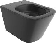 Mexen Teo miska wc Rimless Tornado, czarna mat - 3385XX85T
