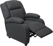 Fotel telewizyjny Glasgow,  Ciemnoszary