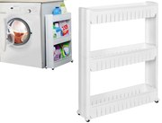 Biała półka na kółkach