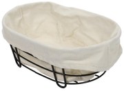 Koszyk na chleb Bistro, owalny, metalowy stelaż