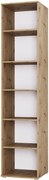 Wąski regał na książki 30 cm dąb artisan M1-A08