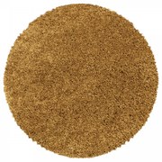 Dywan shaggy Sydney miodowy koło 80 cm x 80 cm