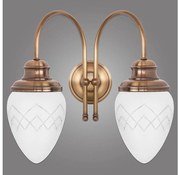 Kemar RI/K/2/M - Kinkiet RINAMA 2xE27/60W/230V mosiądz