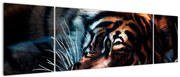 Obraz leżącego tygrysa (170x50 cm)