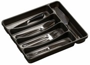 Kesper 30091 Organizer plastikowy 5 przegródek, szary, 32,3 x 29,5 x 4,5 cm