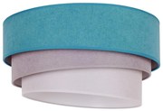 Duolla - Lampa sufitowa TRIO 1xE27/15W/230V pr. 45 cm turkus/szary/biały