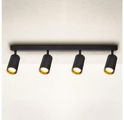 Brilagi - Oświetlenie punktowe SELE 4xGU10/30W/230V czarne/złote
