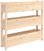 Drewniana 3 piętrowa donica ogrodowa C3-P97