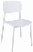 Białe Krzesło Ogrodowe Sztaplowane G5-Z47