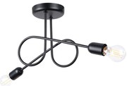 Czarna lampa sufitowa 18x57 cm Opulent – Nice Lamps