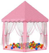 Różowy namiot dla dziewczynki z zestawem piłeczek W5-R40