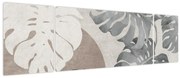 Obraz - Wzór z liśćmi (170x50 cm)