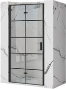 Drzwi prysznicowe Rea Molier Black 80