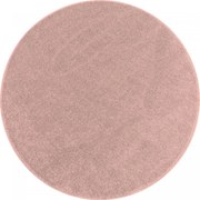 Dywan jednolity Ata różowy 120 cm x 120 cm koło