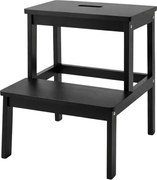 Bambusowy taboret ze schodkiem KROK, wys. 46 cm