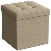 Pufa składana ze schowkiem camel M2-A26