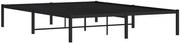 Czarne metalowe łóżko industrialne 160x200 cm P0-G03