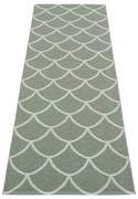 Zielony chodnik odpowiedni na zewnątrz 70x225 cm Kotte Army Sage – Pappelina