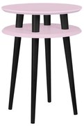 Stolik kawowy UFO HIGH 45x45 różowy/czarny RAGABA