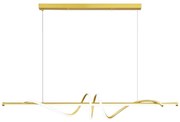LAMPA SUFITOWA WISZĄCA LED LHJ024-CP 120 cm ZŁOTA