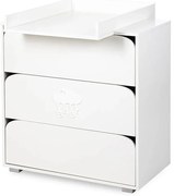 Komoda dla dzieci MAJA 2 80cm biała z przewijakiem LITTLE SKY