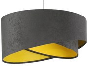 Lampa wisząca GEMSTONE GRAY grafitowa/żółta BPS KONCEPT
