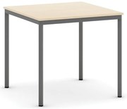 Stół jadalniany, 80x80 cm, ciemnoszara podstawa, brzoza