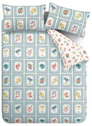 Niebieska pościel jednoosobowa 135x200 cm Riviera Tiles – Catherine Lansfield