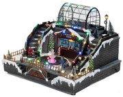 Scenka świąteczna, lodowisko z oświetleniem LED