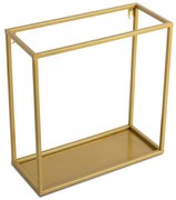 Złota półka ścienna 35x35 cm