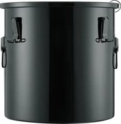 Zbiornik do Tłuszczu SucceBuy dla Frietarki, 30 L, Kosz do Usuwania Oleju z Filtrzem, Czarny, Stal Węglowa z Powłoką Antykorozyjną