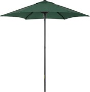 Outsunny Parasol Ø196 cm z funkcją nachylenia, sześciokątny Parasol balkonowy dla plaży i ogrodu, Zielony