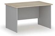 Biurko PRIMO GRAY, 120x80 cm, szary/dąb naturalny