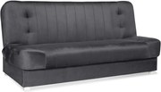 Sofa z Funkcją Spania PIANO 2 Rozkładana Wersalka Dwuosobowa Szara Nowoczesna do Salonu