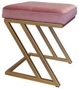 Pufa ZETA LOFT taboret podnóżek podstawa złota MG58