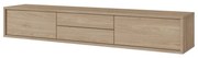 Szafka RTV FRIDA 2K2S 180cm dąb olejowany HELVETIA