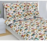 Bellatex Świąteczna pościel bawełniana Święta, 140 x 200 cm, 70 x 90 cm