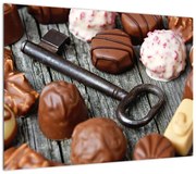 Obraz czekolady i kluczy (70x50 cm)