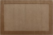 Dywan tuftowany 100% wełna - 160 x 230 cm - Taupe - 1800g/m² - BEREA