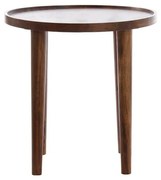 Okrągły stolik z litego drewna akacjowego ø 45 cm Qiano – Light &amp; Living