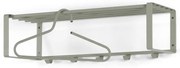 Szarozielony metalowy wieszak ścienny z półką 70 cm Rex – Spinder Design