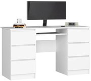 Białe Duże Biurko Młodzieżowe F2-R22