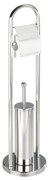 WENKO 16993100 - Zestaw WC VASTO 22x81 cm stal nierdzewna/srebrny