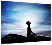 Obraz medytującej kobiety (70x50 cm)