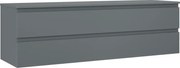 Mexen Orio szafka łazienkowa podumywalkowa 160 cm z blatem, 2 szuflady, grafit mat - 91A10-16047-2-BFFC66
